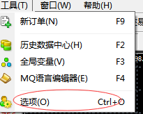 在MT4上开仓提醒哪里设置操作？