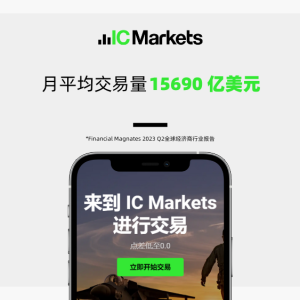 IC Markets 卫冕全球第一外汇经纪商！月交易量1.5万亿再创新高