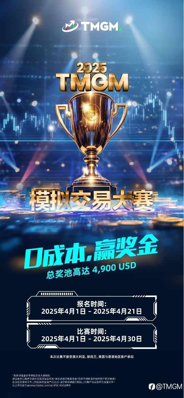 TMGM 首届模拟赛启幕，无门槛豪取$4,900美金奖金！
