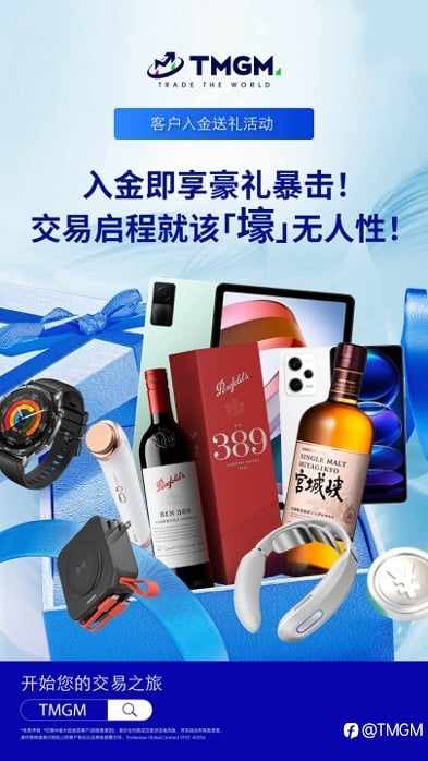 备战8月风暴行情，TMGM入金豪礼为您领航！